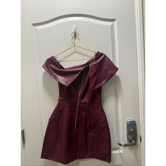 ELLIATT Nova Off The Shoulder Mini Dress in Purple Wedding Guest size S NWT - Picture 6 of 7